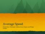 Average Speed - slide 1