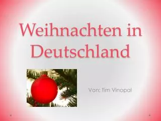 weihnachten in deutschland