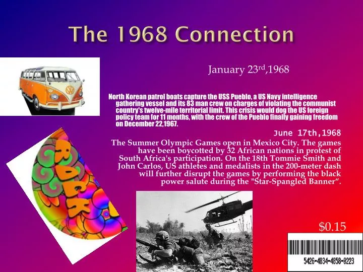 the 1968 connection