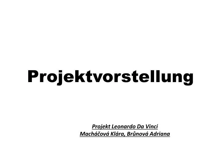 projektvorstellung