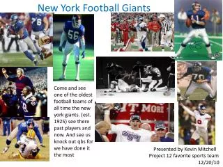 New York Football Giants