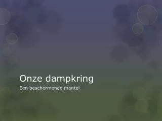 Onze dampkring