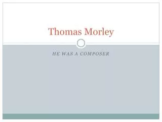 Thomas Morley