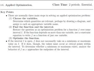 ( i ) Find the critical points of f ( x ) in [ a, b ].