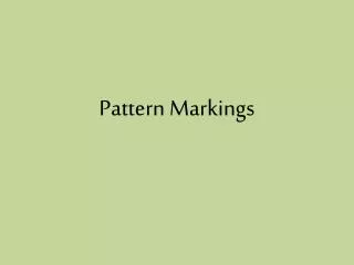 Pattern Markings
