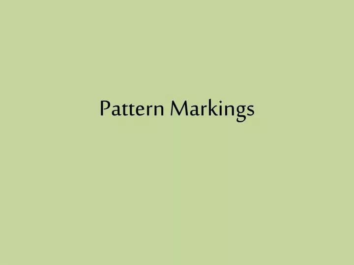 pattern markings