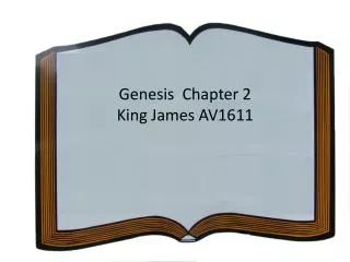 Genesis Chapter 2 King James AV1611