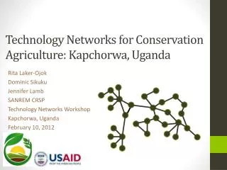 Technology Networks for Conservation Agriculture: Kapchorwa , Uganda