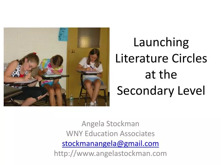 launching literature circles at the secondary level