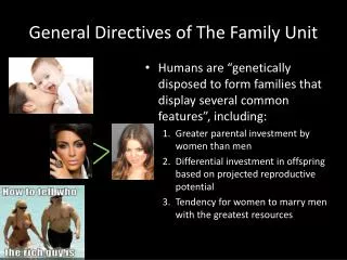General Directives of The Family Unit