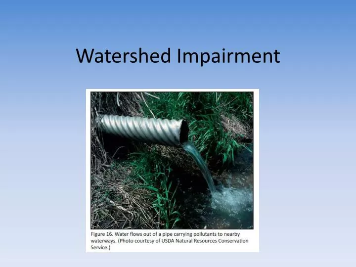 watershed impairment