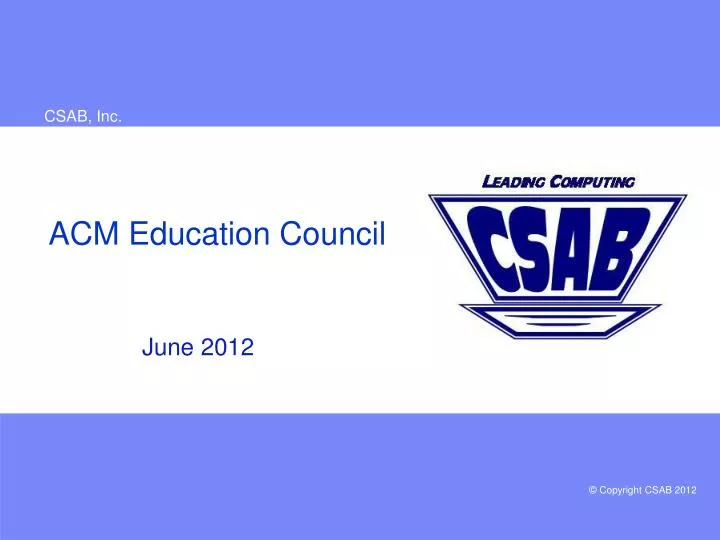 acm education council