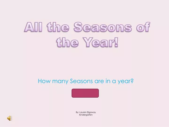 all the seasons of the year