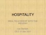 HOSPITALITY - slide 1