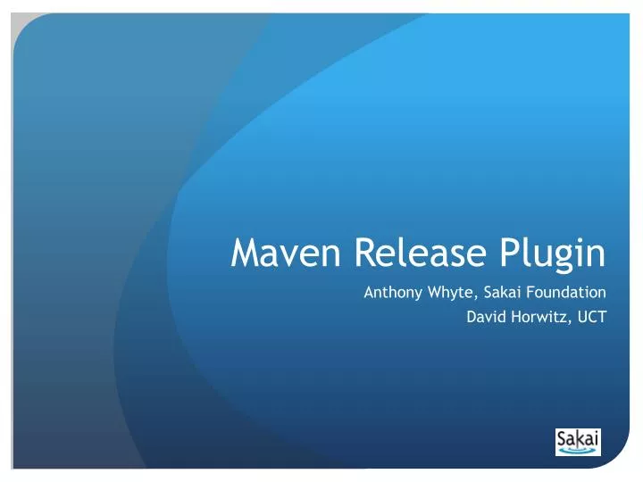 maven release plugin