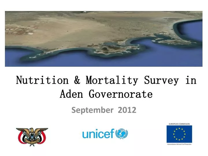 nutrition mortality survey in aden governorate