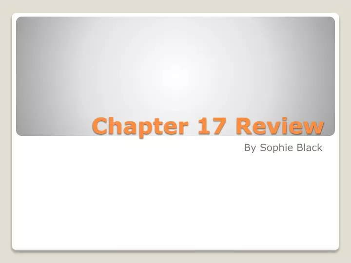 chapter 17 review