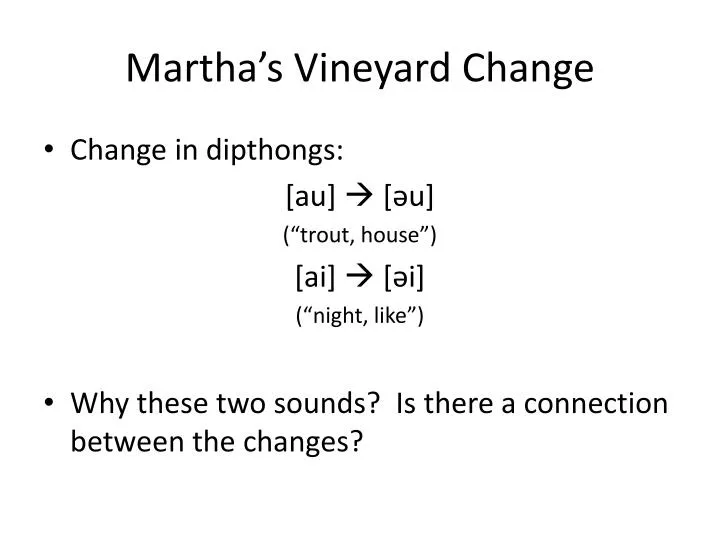 martha s vineyard change