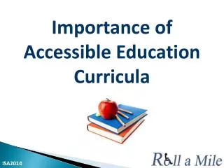 Importance of Accessible Education Curricula