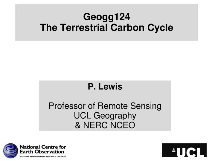 geogg124 the terrestrial carbon cycle