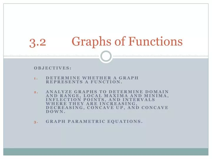 3 2 graphs of functions