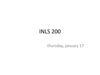 INLS 200