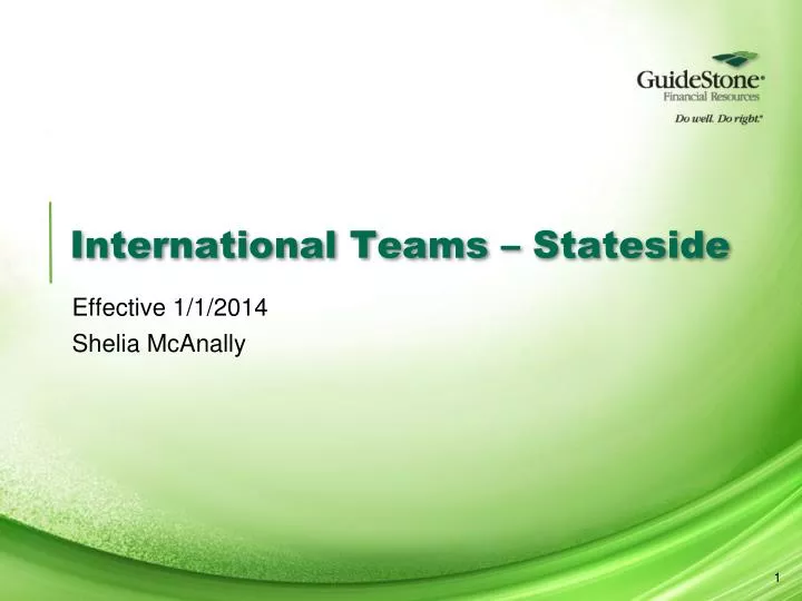 international teams stateside