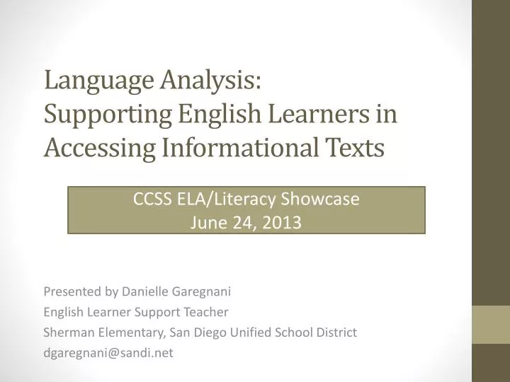 language analysis supporting english learners in accessing informational texts