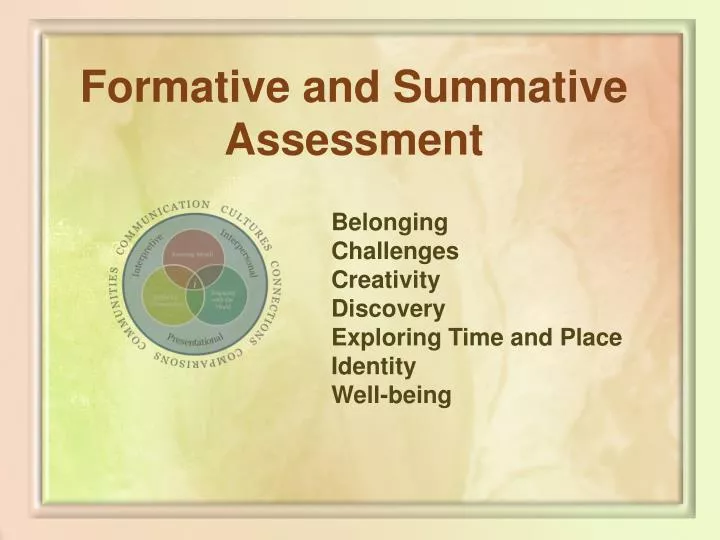 formative and summative assessment