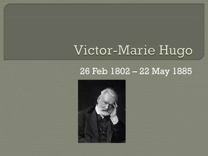 victor marie hugo