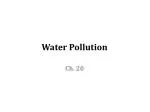 Water Pollution - slide 1