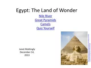 Egypt: The Land of Wonder