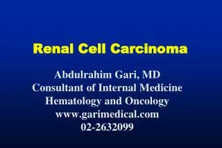 Renal Cell Carcinoma