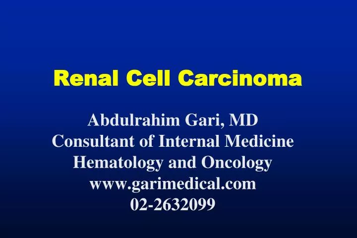 renal cell carcinoma