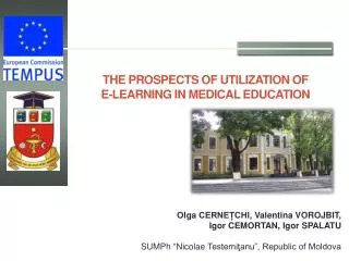 THE PROSPECTS OF UTILIZATION OF E-LEARNING IN MEDICAL EDUCATION