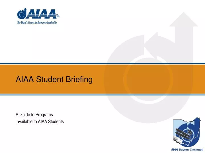 aiaa student briefing