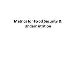 Metrics for Food Security &amp; Undernutrition - slide 1