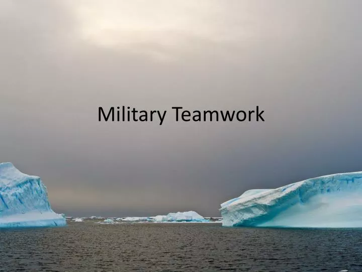 military teamwork