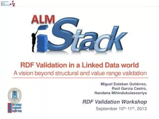 RDF Validation in a Linked Data world A vision beyond structural and value range validation