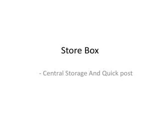 Store Box
