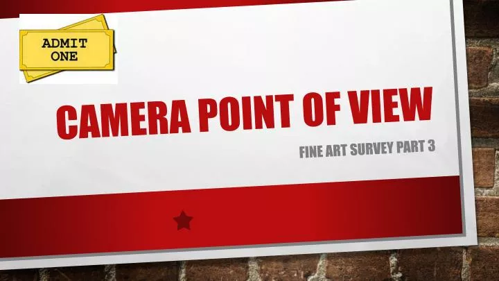 camera point of view