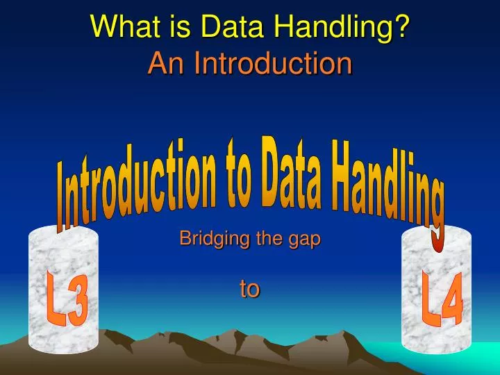 what is data handling an introduction