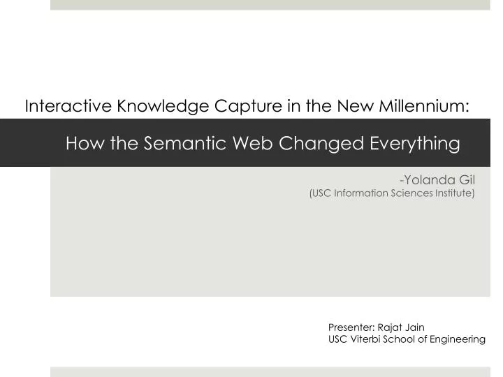 how the semantic web changed everything