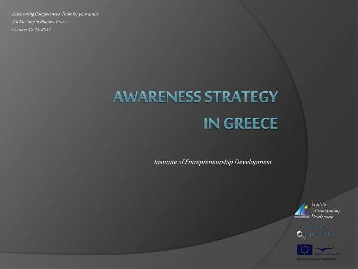 discovering competences tools for your future 4th meeting in rhodes greece october 10 11 2011
