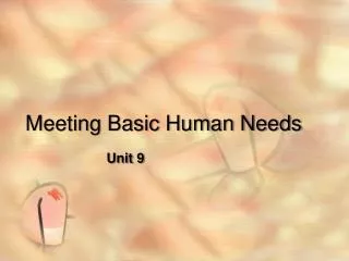 Meeting Basic Human Needs