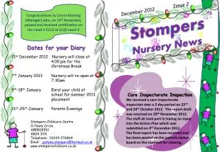 Stompers Nursery News