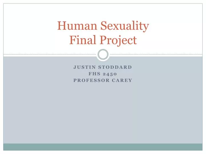 human sexuality final project