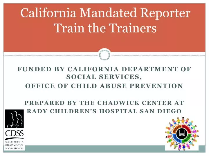 california mandated reporter train the trainers
