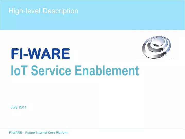 fi ware iot service enablement july 2011