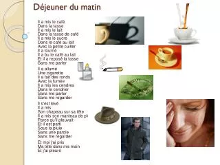 d jeuner du matin